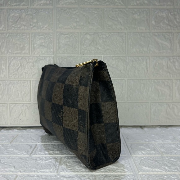 FENDI PEQUIN VINTAGE PVC COSMETIC BAG/POUCH - Picture 6 of 10